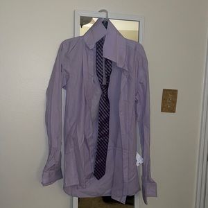 Hugo Boss button down collar shirt, light purple